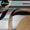 Picture of TECEUM 1 Inch Webbing - Tan - 50 Yards - 1” Webbing for Climbing Outdoors Indoors Crafting DIY