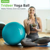 Picture of Trideer Yoga Ball - Exercise Ball for Workout pilates Stability - Anti-Burst and Slip Resistant for physical therapy, Birthing, Stretching &Core Workout, Office Ball Chair, Flexible Seating, Home Gym