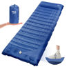 Picture of HiiPeak Sleeping Pad for Camping- Ultralight Inflatable Sleeping Mat with Built-in Foot Pump & Pillow, Upgraded Compact Camping Air Mattress for Camping, Backpacking, Hiking (Navy Blue)