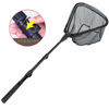 Picture of Fishing Landing Net with Telescoping Pole Handle Extends to 63 inches, Carbon Fiber Handle Extended from 23.6 inches to 47 inches