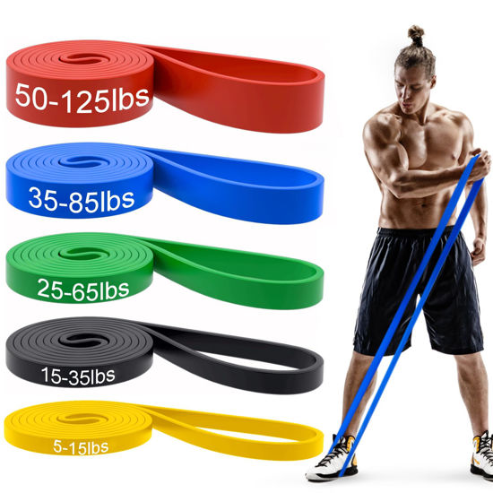 Picture of Pull Up Bands, Resistance Bands, Pull Up Assistance Bands Set for Men & Women, Exercise Workout Bands for Working Out, Body Stretching, Physical Therapy, Muscle Training - Colorful