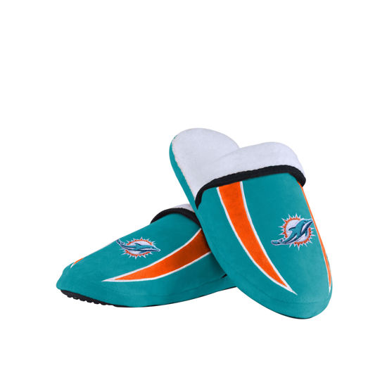 Picture of Miami Dolphins NFL Mens Sherpa Slide Slippers - M