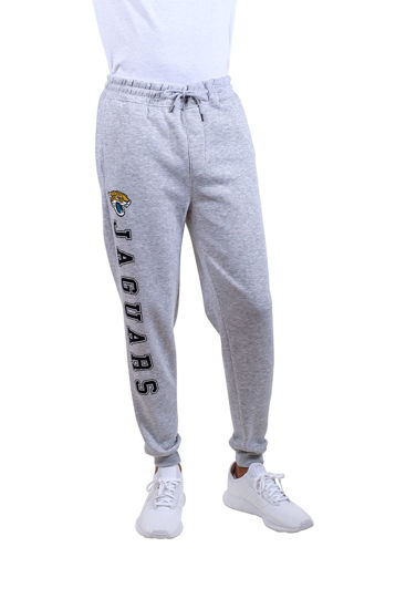 Picture of Ultra Game NFL Men's Super Soft Game Day Jogger Sweatpants, Jacksonville Jaguars, Heather Gray, XXX-Large