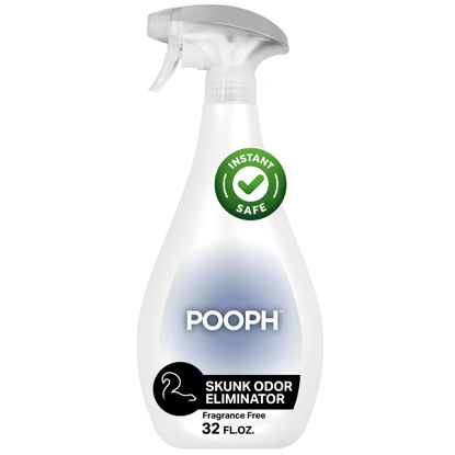 Picture of Pooph Skunk Odor Eliminator, 32oz Spray - Dismantles Skunk Odors on a Molecular Basis from Pets & Anything Else, Proprietary Formula Breaks Down Skunk Oils, Eliminates Odor on Clothing & More