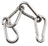 Picture of sprookber Stainless Steel Spring Snap Hook Carabiner - 304 Stainless Steel Caribeener Clips, Set of 6 (4.7 Inch)