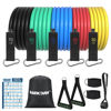 Picture of WIKDAY Exercise Resistance Bands with Handles for Working Out, 150/200/250/300 Lbs Workout Bands Set with Door Anchor for Physical Therapy, Yoga, Pilates