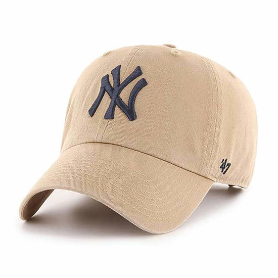 Picture of '47 MLB Khaki Clean Up Adjustable Hat, Adult (New York Yankees)