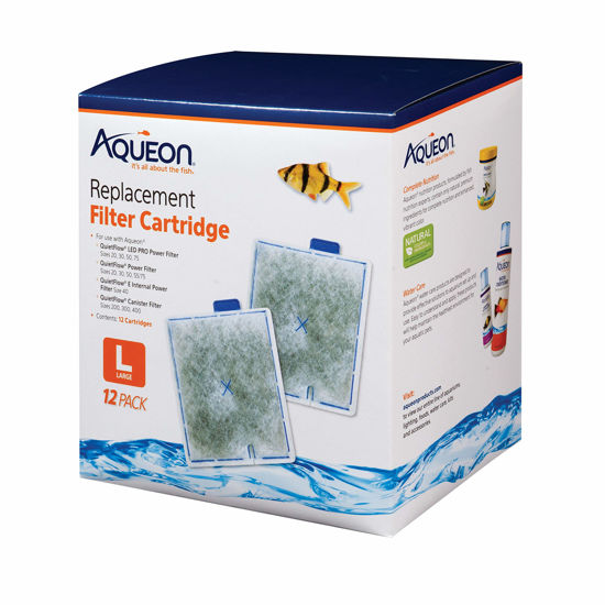 Picture of Aqueon Replacement Filter Cartridges Large - 12 pack