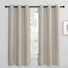 Picture of NICETOWN Kitchen Curtains for Decoration, Thermal Insulated Grommet Room Darkening Draperies/Panels for Laundry (Natural, 2 Panels, W42 x L68 inches)