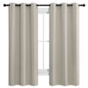 Picture of NICETOWN Kitchen Curtains for Decoration, Thermal Insulated Grommet Room Darkening Draperies/Panels for Laundry (Natural, 2 Panels, W42 x L68 inches)