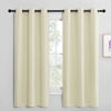 Picture of NICETOWN Kitchen Curtains for Decoration, Thermal Insulated Grommet Room Darkening Draperies/Panels for Laundry (Beige, 2 Panels, W42 x L68 inches)