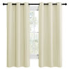 Picture of NICETOWN Kitchen Curtains for Decoration, Thermal Insulated Grommet Room Darkening Draperies/Panels for Laundry (Beige, 2 Panels, W42 x L68 inches)