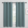 Picture of NICETOWN Modern Blackout Curtains Noise Reducing, Thermal Insulated and Privacy Room Darkening Drape Panels for Boy's Guest Room Door Small Short Window (Greyish Blue, 2 Panels, W42 x L68 -Inch)