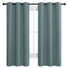 Picture of NICETOWN Modern Blackout Curtains Noise Reducing, Thermal Insulated and Privacy Room Darkening Drape Panels for Boy's Guest Room Door Small Short Window (Greyish Blue, 2 Panels, W42 x L68 -Inch)