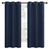 Picture of NICETOWN Blackout Draperies Curtains, All Season Thermal Insulated Solid Grommet Top Blackout Curtains/Drapes for Kid's Room (Navy, 1 Pair, 42 x 68 inches)