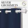 Picture of NICETOWN Blackout Draperies Curtains, All Season Thermal Insulated Solid Grommet Top Blackout Curtains/Drapes for Kid's Room (Navy, 1 Pair, 42 x 68 inches)