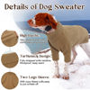 Picture of IECOii Extra-Large Dog Sweater 4XL,Christmas Dog Sweaters for Extra Large Dogs Girl Boy,Turtleneck Knitted Knitwear for Pet,Easy On Doggie Sweatshirt Dog Sweater for Doberman,Great Dane(Camel,XXXXL)