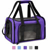 Picture of Henkelion Large Cat Carriers Dog Carrier Pet Carrier for Large Cats Dogs Puppies up to 25Lbs, Big Dog Carrier Soft Sided, Collapsible Travel Puppy Carrier - Large - Purple