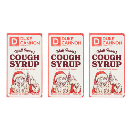 Picture of Duke Cannon Supply Co. Big Brick of Soap Bar Holiday Edition Mall Santa (Crushed Candy Canes Scent) Multi-Pack - Superior Grade, Extra Large, Paraben-Free, 10 oz (3 Pack)