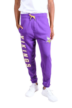 Picture of Ultra Game NFL Men's Super Soft Game Day Jogger Sweatpants, Minnesota Vikings, Team Color, Small