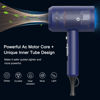 Picture of Slopehill Professional Ionic Hair Dryer, Powerful 1800W Fast Drying Low Noise Blow Dryer with 2 Concentrator Nozzle 1 Diffuser Attachments for Home Salon Travel (Prussian Blue)