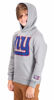 Picture of Ultra Game NFL Boys Extra Soft Fleece Pullover Hoodie Sweatshirt, New York Giants, Heather Gray, 10-12