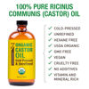 Picture of Seven Minerals New 16 fl oz Glass Bottle Castor Oil Organic Cold Pressed Unrefined Glass Bottle Pack - 100% Pure USDA Certified Organic Hexane Free