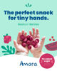 Picture of Amara Smoothie Melts - Beets n' Berries - Baby Snacks Made With Fruits and Vegetables - Healthy Toddler Snacks For Your Kids Lunch Box - Organic Yogurt Melts - 6 Resealable Bags