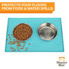 Picture of Neater Pet Brands Neater Mat - Waterproof Silicone Pet Bowls Mat - Protect Floors from Food & Water (Aquamarine, 32" x 24" Silicone)