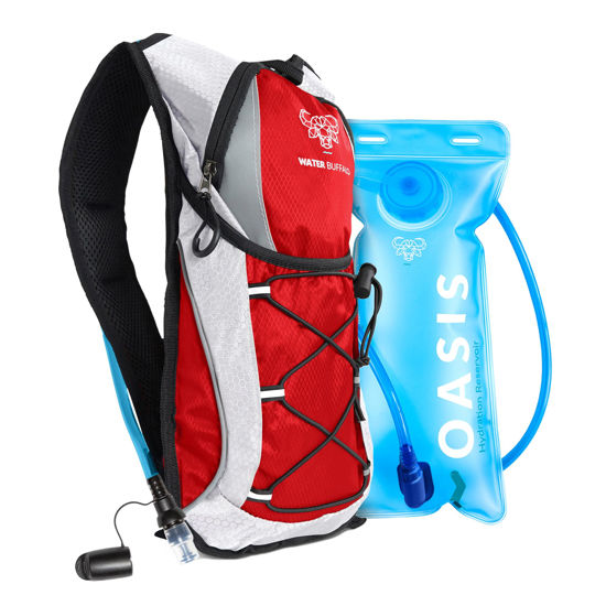 Picture of Water Buffalo Hydration Backpack - Lightweight Hydration Pack with 2L Water Bladder - Water Backpack for Hiking, Running, Biking, and Raves - Road Runner 12L Hydropack Backpack