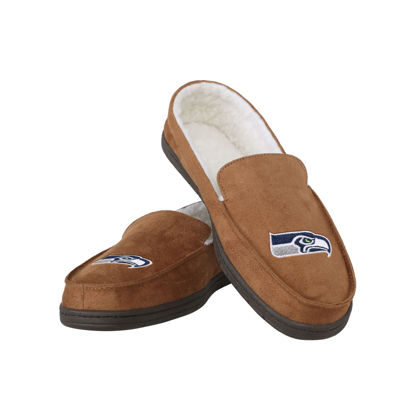 Picture of FOCO Seattle Seahawks NFL Mens Exclusive Beige Moccasin - L