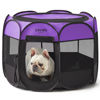 Picture of Love's cabin Pet Puppy Dog Playpen, Medium Dog Tent Crates Cage Indoor/Outdoor, Portable Playpen for Dog and Cat, Foldable Pop Up Dog Kennel Playpen with Carring Case, Removable Zipper Top, Purple