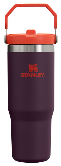 Picture of Stanley IceFlow Stainless Steel Tumbler - Vacuum Insulated Water Bottle for Home, Office or Car Reusable Cup with Straw Leak Resistant Flip Cold for 12 Hours or Iced for 2 Days, Plum, 30 OZ / 0.89 L