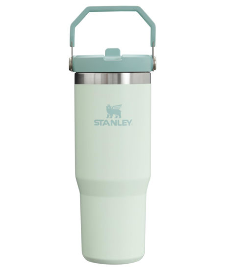 Picture of Stanley IceFlow Stainless Steel Tumbler - Vacuum Insulated Water Bottle for Home, Office or Car Reusable Cup with Straw Leak Resistant Flip Cold for 12 Hours or Iced for 2 Days, Mist, 30 OZ / 0.89 L