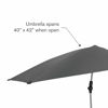 Picture of Sport-Brella Versa-Brella SPF 50+ Adjustable Umbrella with Universal Clamp, Regular, Gray