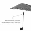 Picture of Sport-Brella Versa-Brella SPF 50+ Adjustable Umbrella with Universal Clamp, Regular, Black/White