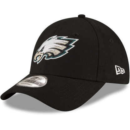 Picture of New Era unisex-adult NFL The League 9FORTY Adjustable Hat Cap One Size Fits All (Philadelphia Eagles Black)