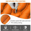 Picture of Camping Sleeping Pad, Ultralight Camping Pad with Pillow, Built-in Foot Pump Inflatable Sleeping Pad, Compact Size for Camping, Backpacking, Hiking - Orange