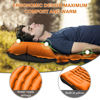 Picture of Camping Sleeping Pad, Ultralight Camping Pad with Pillow, Built-in Foot Pump Inflatable Sleeping Pad, Compact Size for Camping, Backpacking, Hiking - Orange