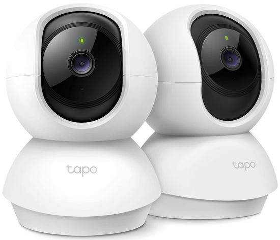 Picture of TP-Link Tapo 2K Pan/Tilt Security Camera for Baby Monitor, Dog Camera w/Motion Detection, 2-Way Audio, Siren, Night Vision, Cloud & SD Card Storage, Works with Alexa & Google Home, 2-Pack (C210P2)