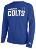 Picture of New Era mens NFL Measured Dri-Tek Long Sleeve Pro Football Tagless T-Shirt, Indianapolis Colts Blue, XX-Large