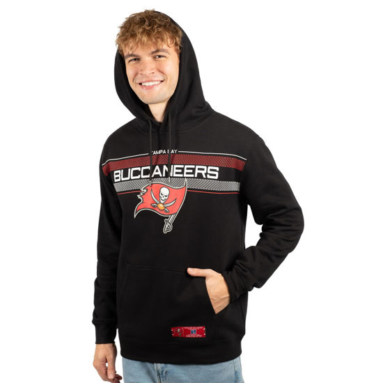 Picture of Ultra Game NFL Men's Super Soft Supreme Pullover Hoodie Sweatshirt, Tampa Bay Buccaneers, Black, Small