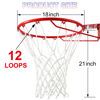 Picture of LAO XUE Basketball Net Outdoor,(7.16 oz) 12 Loops Professional Heavy Duty Basketball Net Replacement,All Weather Anti Whip, Suitable for Outdoor Standard 12 Loops Basketball Hoop