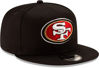 Picture of New Era NFL 9FIFTY Adjustable Snapback mens Hat Cap One Size Fits All (San Francisco 49ers Black)