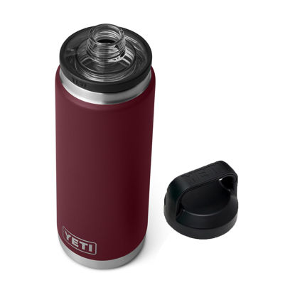 Picture of YETI Rambler 26 oz Bottle, Vacuum Insulated, Stainless Steel with Chug Cap, Wild Vine Red