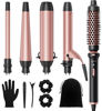 Picture of Wavytalk 5 in 1 Interchangeable Ceramic Curling Iron Set with Thermal Brush, 0.5"-1.5" Barrels, Instant Heat Up, Dual Voltage