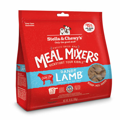 Picture of Stella & Chewy's Freeze Dried Raw Dandy Lamb Meal Mixer - Dog Food Topper for Small & Large Breeds - Grain Free, Protein Rich Recipe - 18 oz Bag