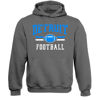 Picture of Detroit Football Men's Vintage Fan Hoodie Sweatshirt (Charcoal Hoodie, L)