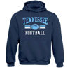 Picture of Xtreme Apparrel Tennessee Football Men's Vintage Fan Hoodie Sweatshirt (Navy Hoodie, L)