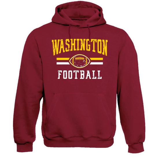 Picture of Washington Football Men's Vintage Fan Hoodie Sweatshirt (Garnet Hoodie, L)